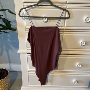 Wild fable dusty rose spaghetti strap bodysuit